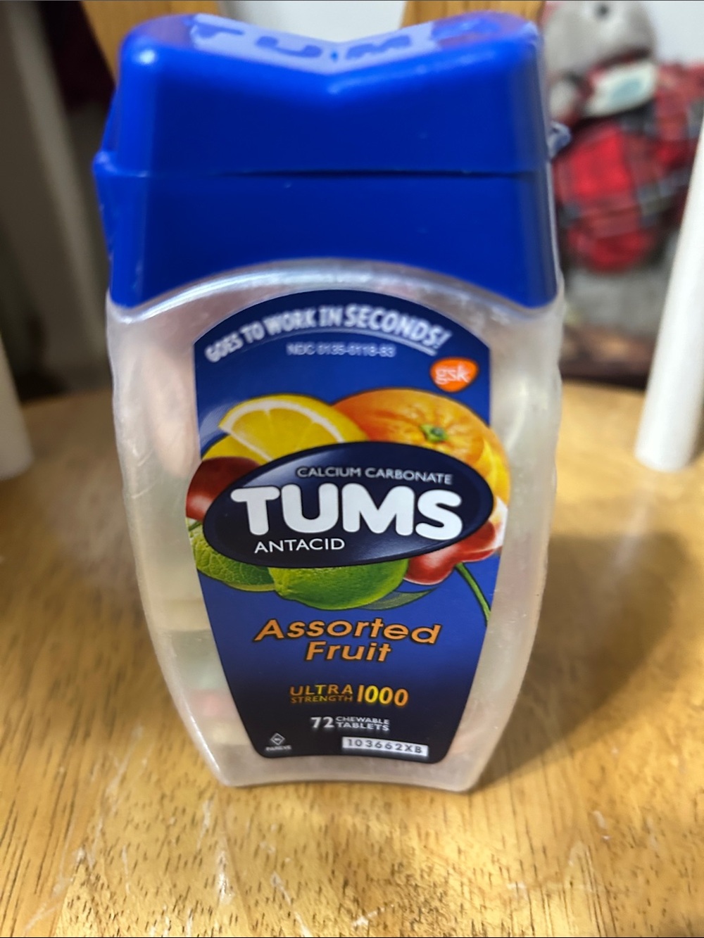 Antacid Assorted Fruit Chewable Tablets - Blue Cap